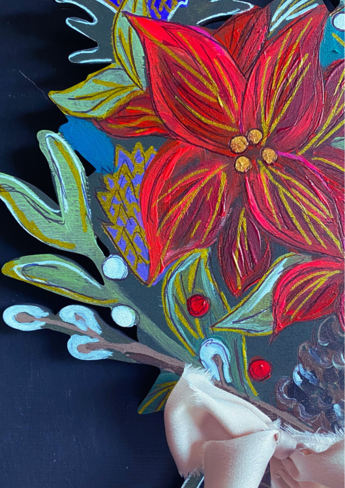 Hand-painted Winter Bouquet - Image 2