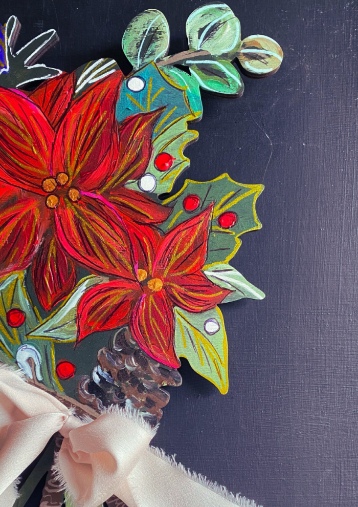 Hand-painted Winter Bouquet - Image 4