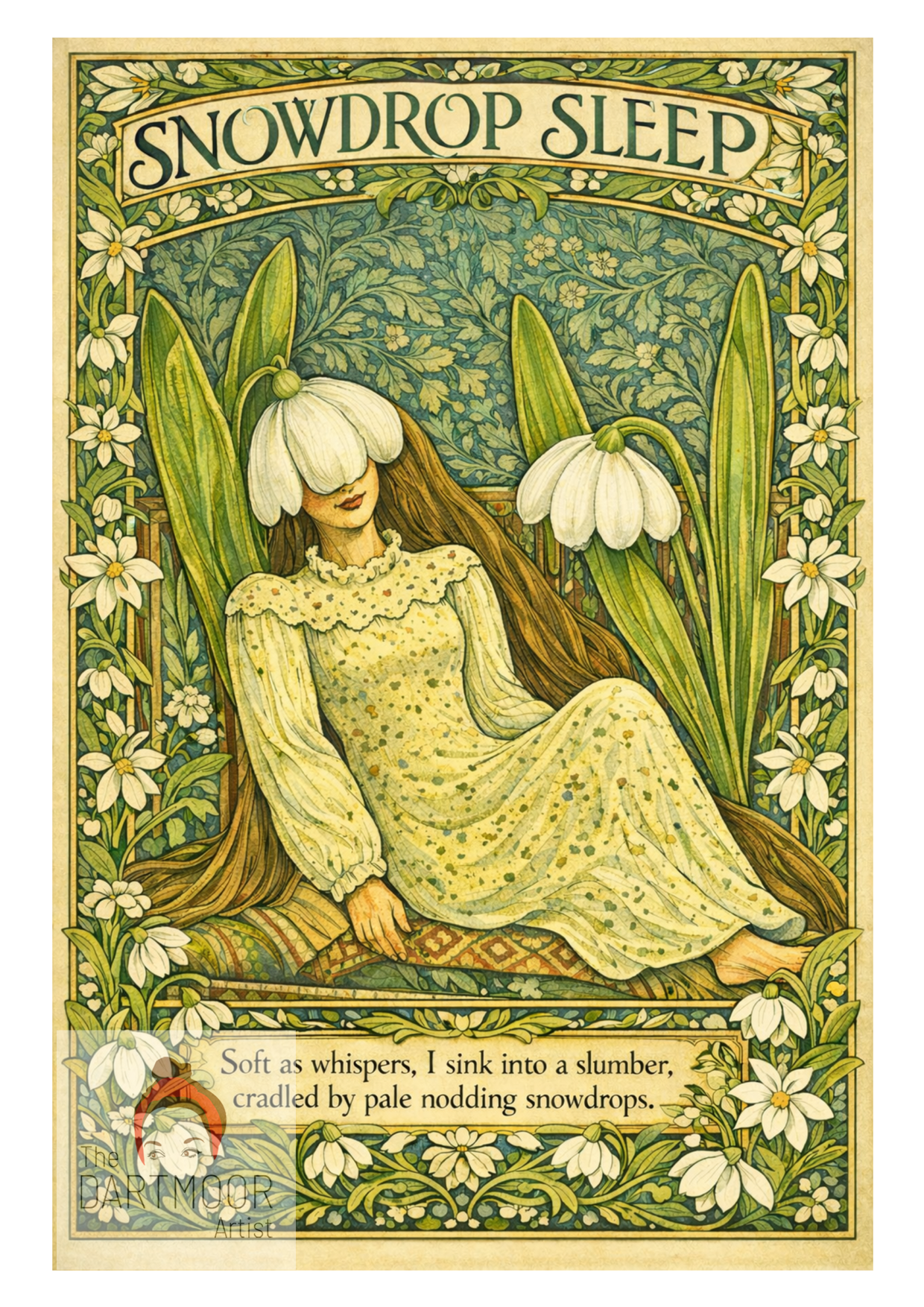 Snowdrop Sleep Print - Image 2